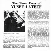 Yusef Lateef - The Three Faces Of Yusef Lateef (CD) Image